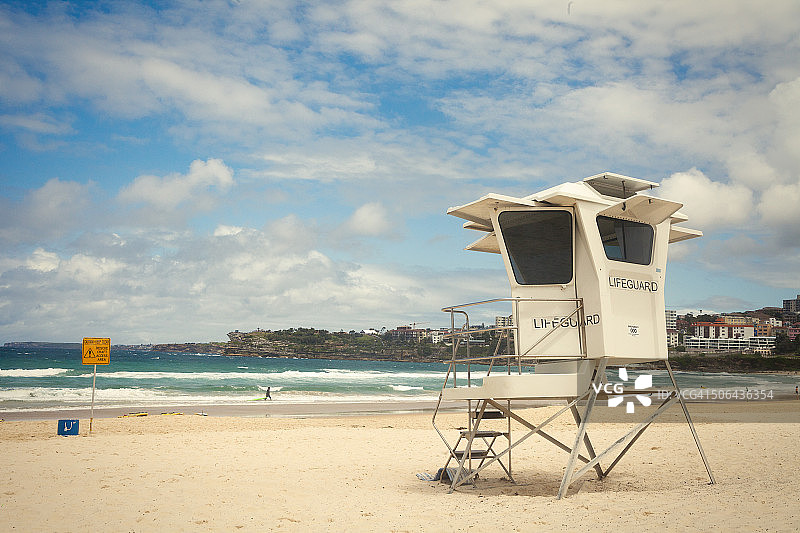 悉尼邦迪海滩的救生员小屋图片素材