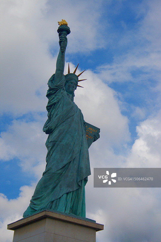 巴黎自由女神像图片素材