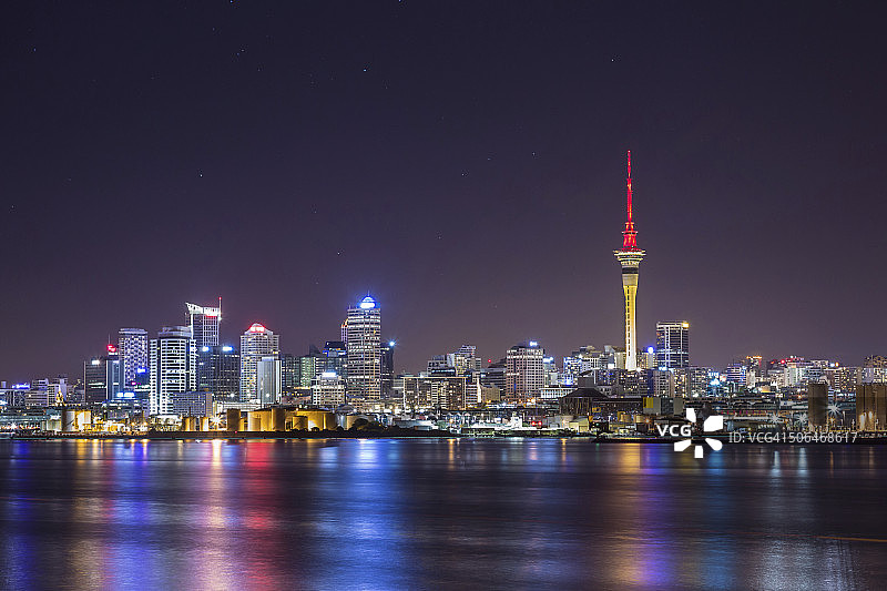奥克兰城市夜景图片素材