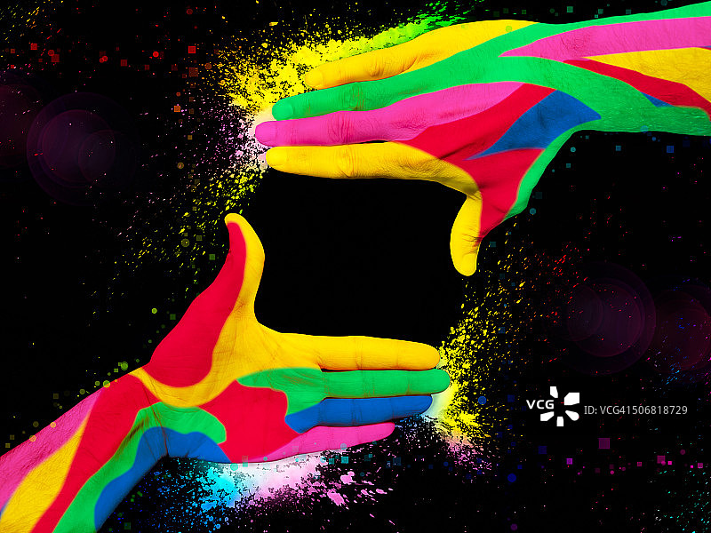 手部框架图片素材