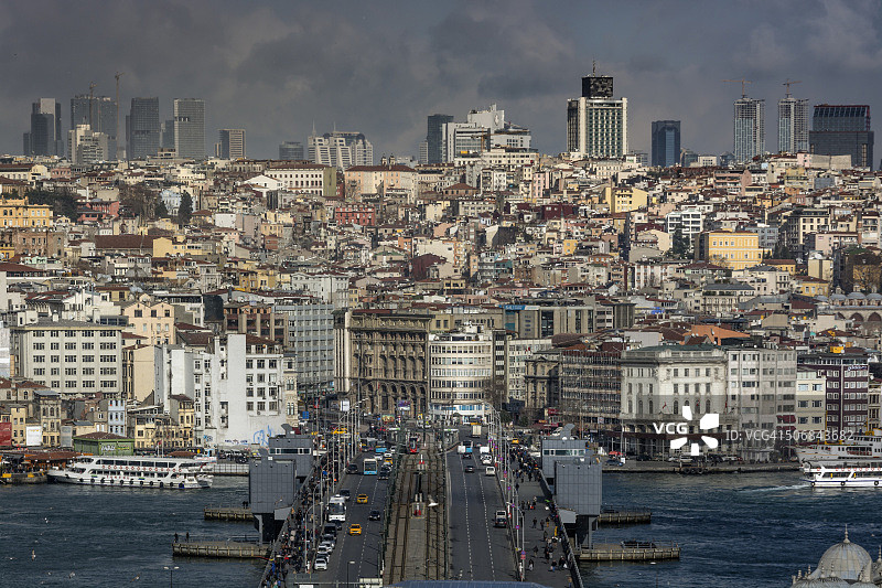 土耳其伊斯坦布尔的加拉塔桥图片素材