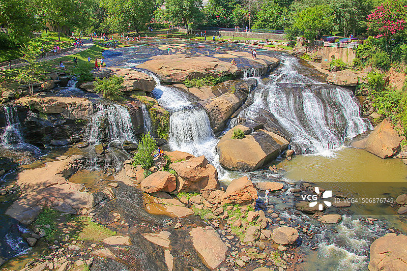 瀑布公园图片素材