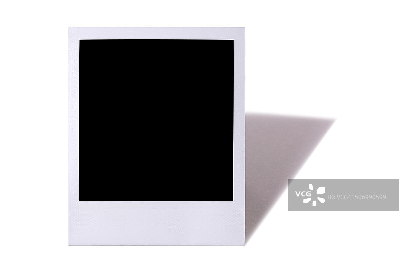 带阴影的空白拍立得照片图片素材