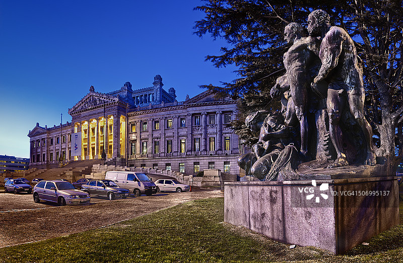 乌拉圭蒙得维的亚国会大厦图片素材