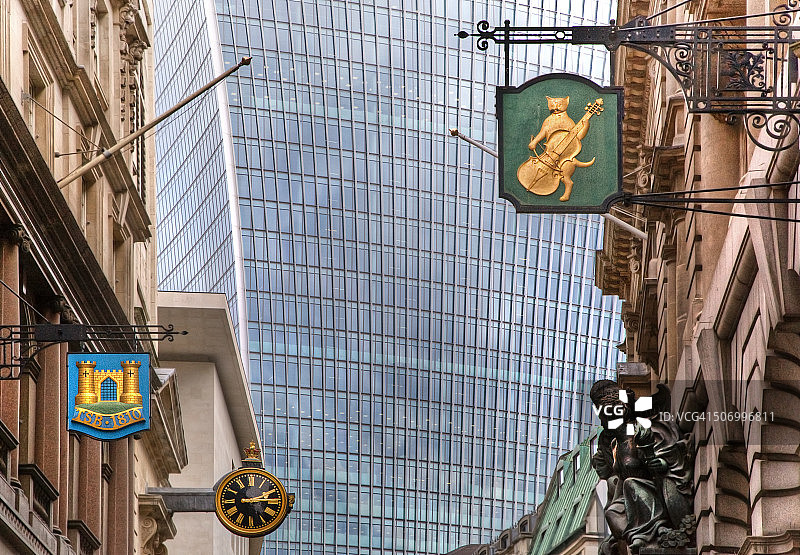 英国伦敦伦巴第街图片素材