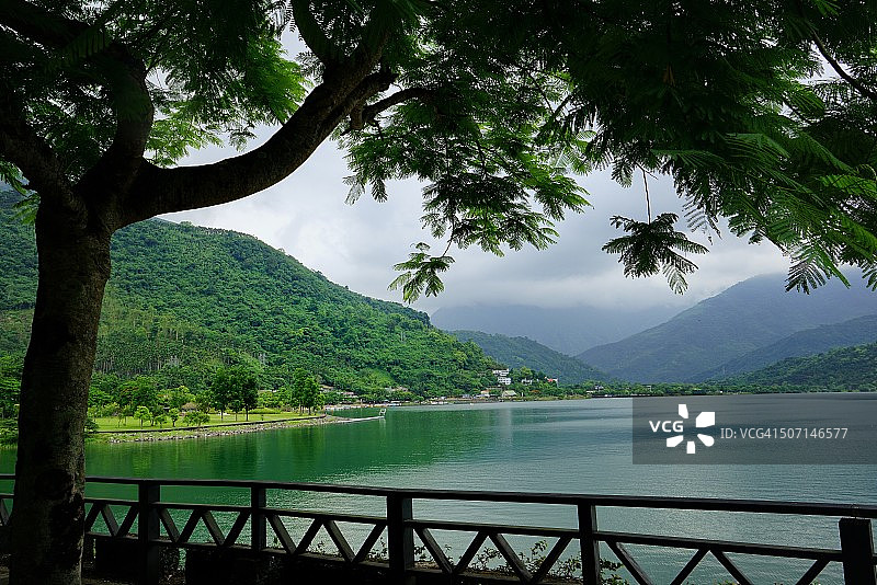 花莲鲤鱼潭湖图片素材