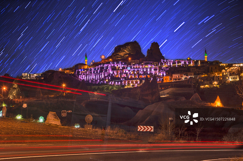 卡帕多西亚的星迹图片素材