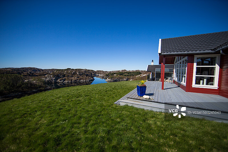 海岛花园景色图片素材
