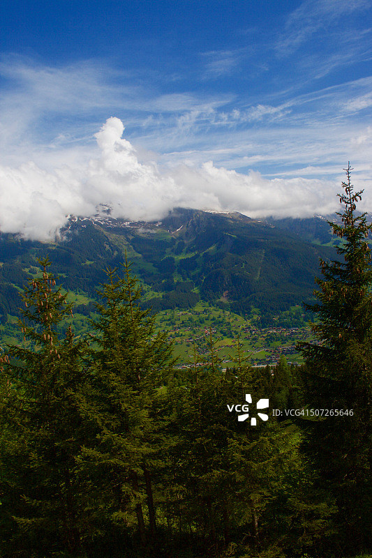 冬季的壮丽景观图片素材