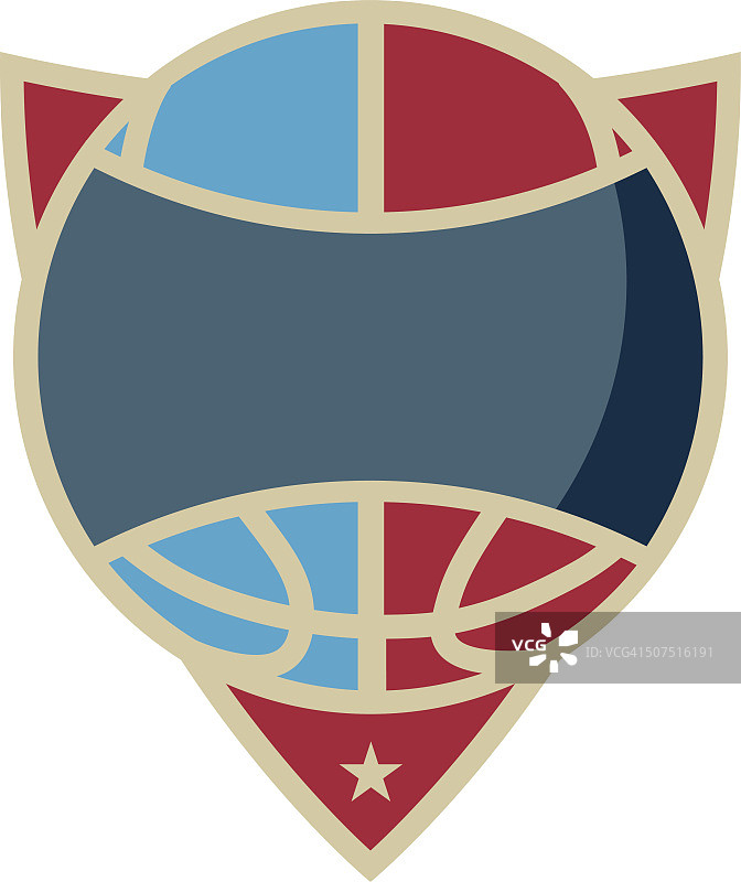 篮球盾牌标志图片素材