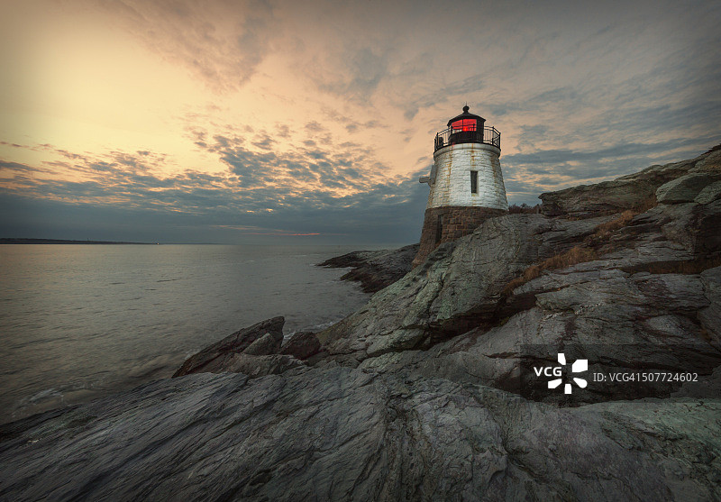 城堡山日落图片素材