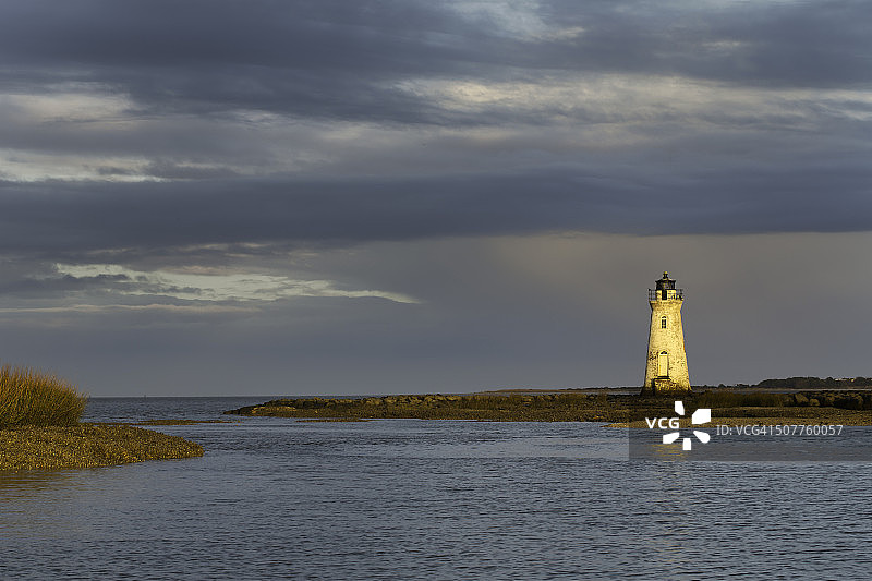 佐治亚州萨凡纳科克斯珀岛灯塔图片素材