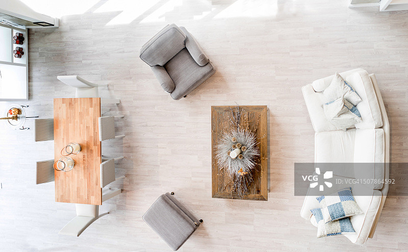 家具店的客厅和餐厅图片素材