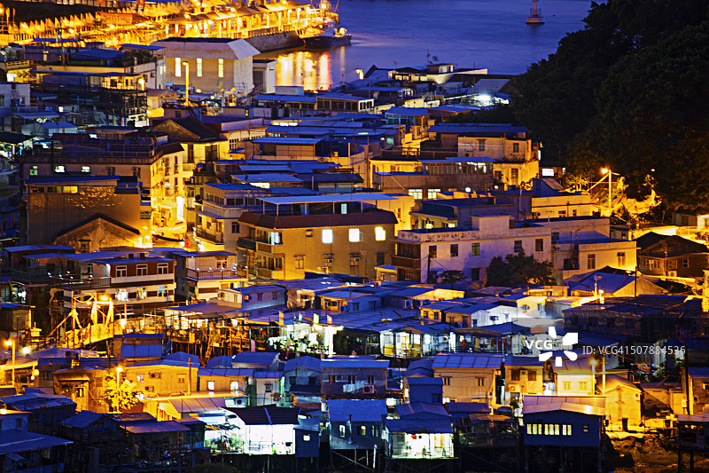 中国香港大澳的日落图片素材