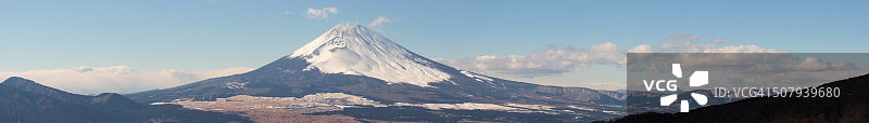 冬季的富士山图片素材
