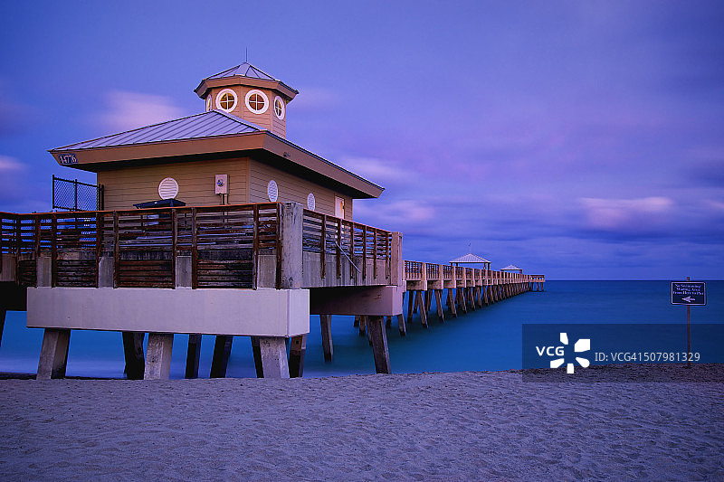 朱诺海滩公园码头图片素材