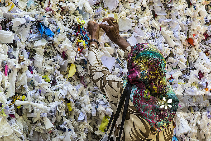 圣母玛利亚之家的许愿墙图片素材