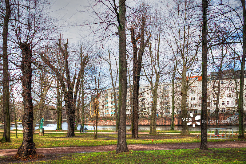 柏林夏洛滕堡宫附近的施普雷河，德国图片素材