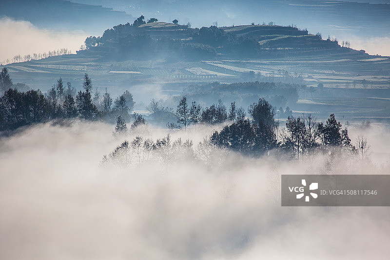 云南念湖湿地风光图片素材