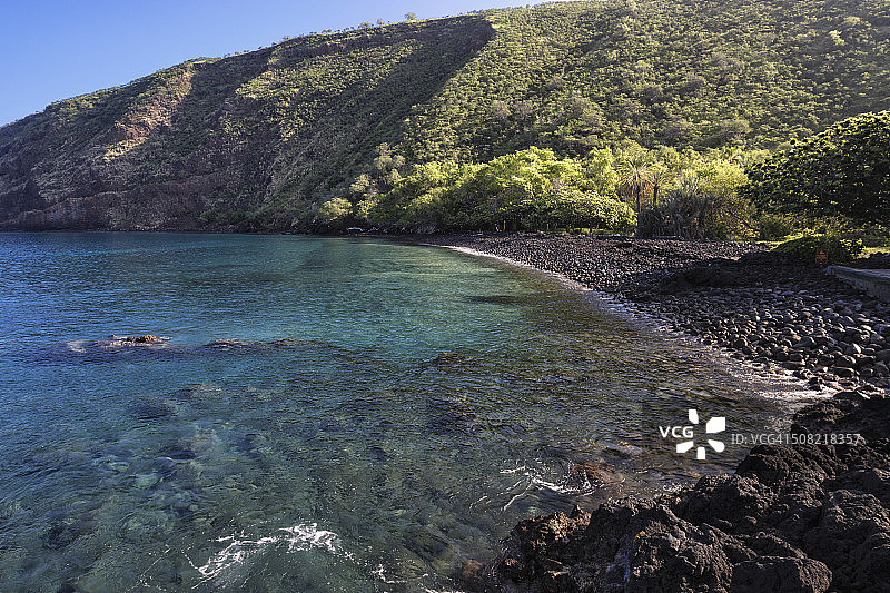凯阿拉凯夸海湾的纳波波海滩图片素材