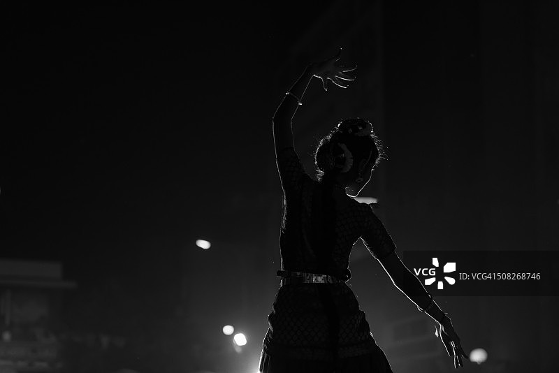 金奈米拉坡的婆罗多舞图片素材