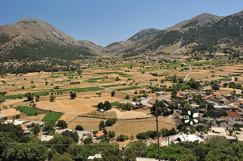 希腊克里特岛哈尼亚的阿斯基福高原图片素材