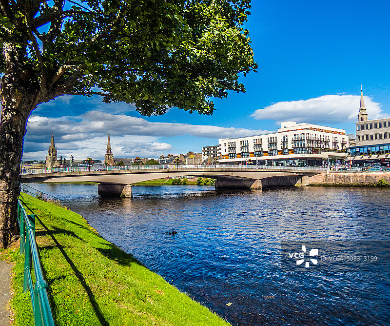 苏格兰因弗内斯尼斯河风光图片素材