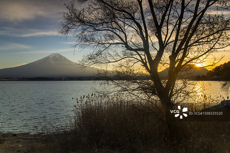 富士山，日本河口湖图片素材