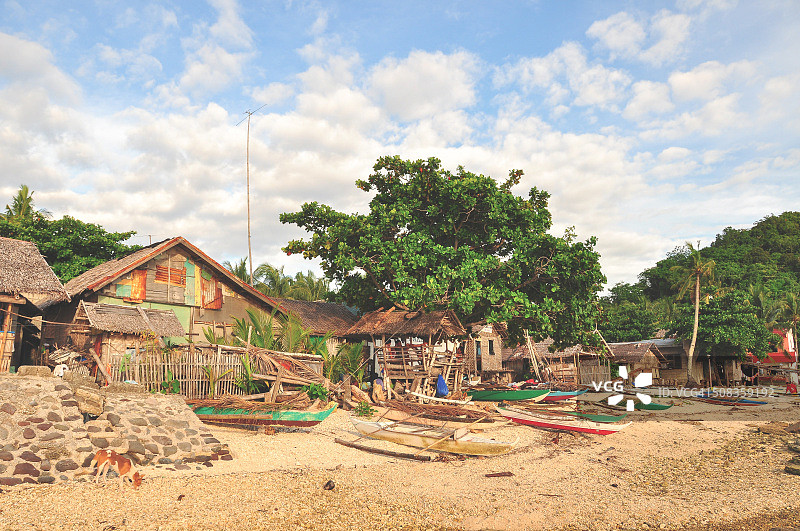 阿波海滩的船只图片素材