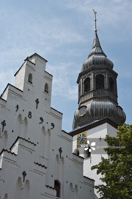 奥尔堡圣布多尔夫大教堂，丹麦图片素材