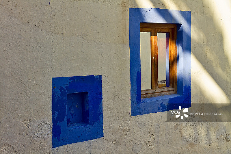 窗户，伊维萨岛图片素材