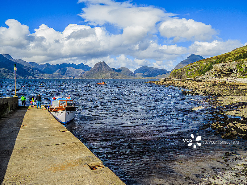 斯凯岛埃尔戈尔的库林山图片素材