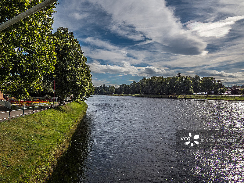 苏格兰因弗内斯尼斯河风光图片素材