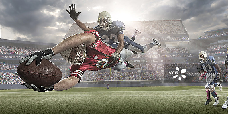 美式橄榄球比赛瞬间图片素材
