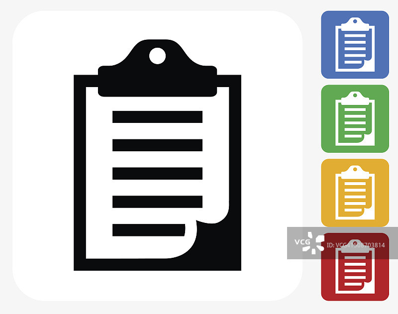扁平化剪贴板图标设计图片素材