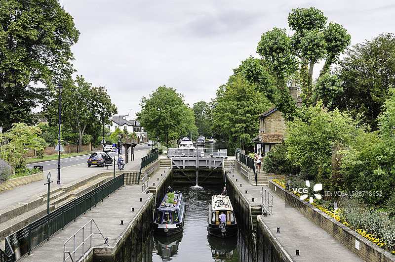 梅登黑德的泰晤士河运河 - 英格兰图片素材