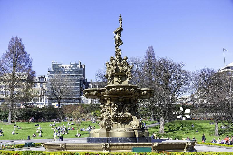 爱丁堡的罗斯喷泉图片素材