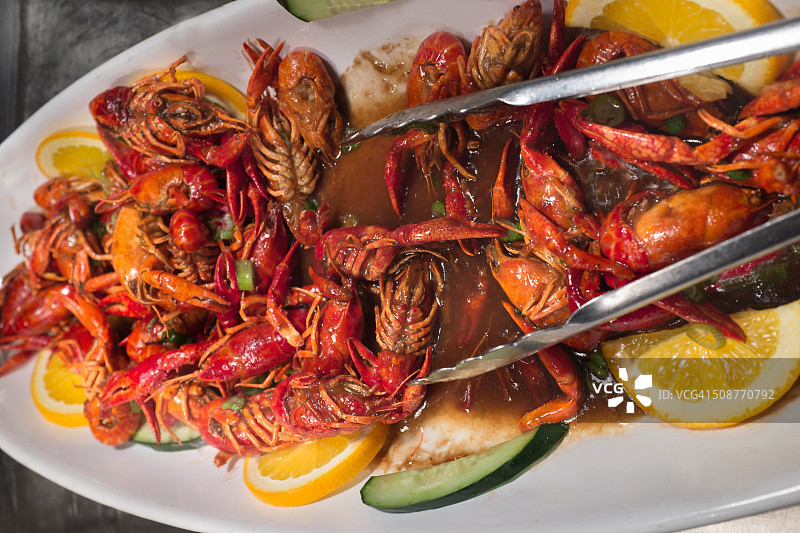 小龙虾特写图片素材