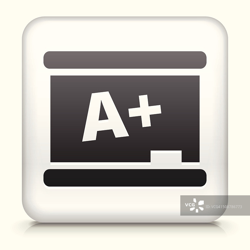 带黑板图案的方形按钮免版税矢量图图片素材