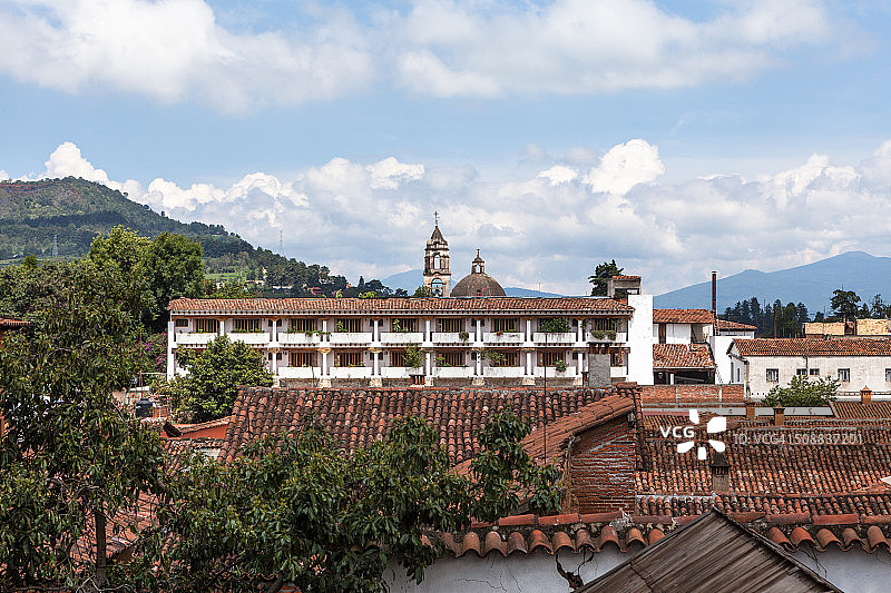 墨西哥帕茨夸罗全景图片素材