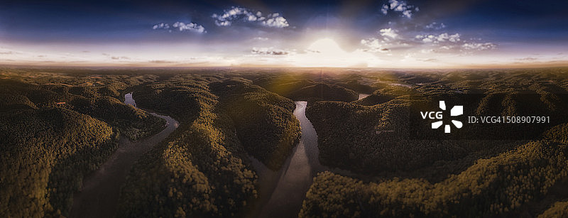 荒野日落图片素材