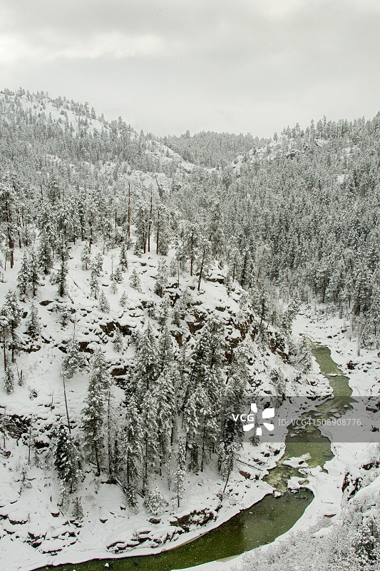 冬季的阿尼马斯峡谷图片素材