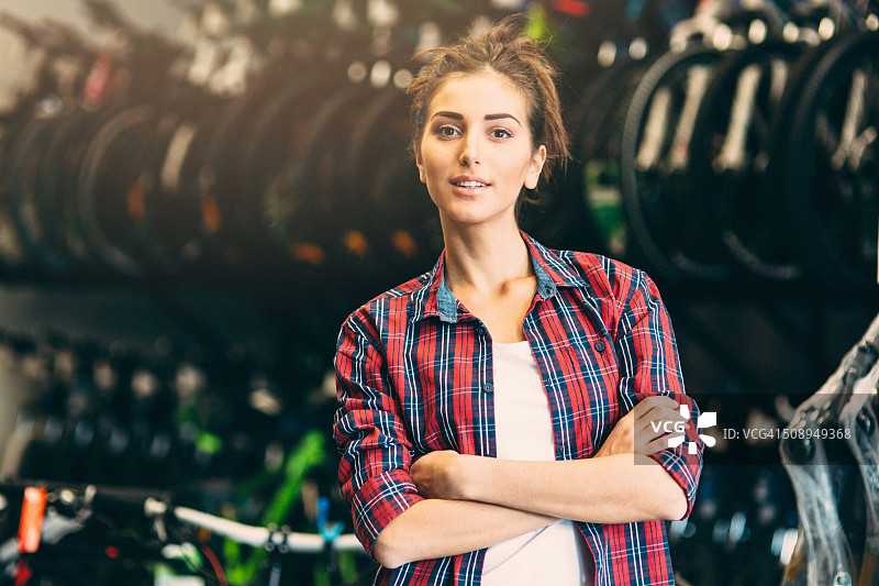 自行车商店图片素材