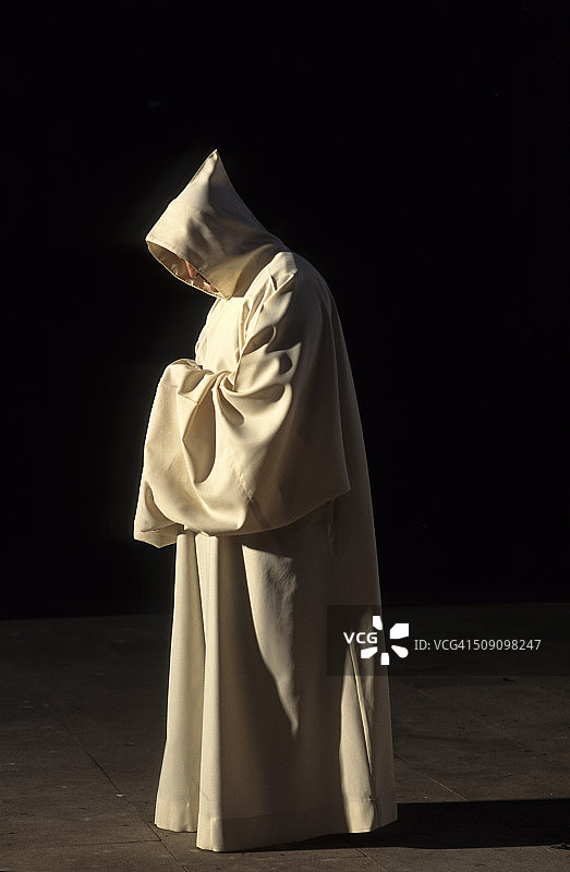 隐修院的本笃会修士图片素材