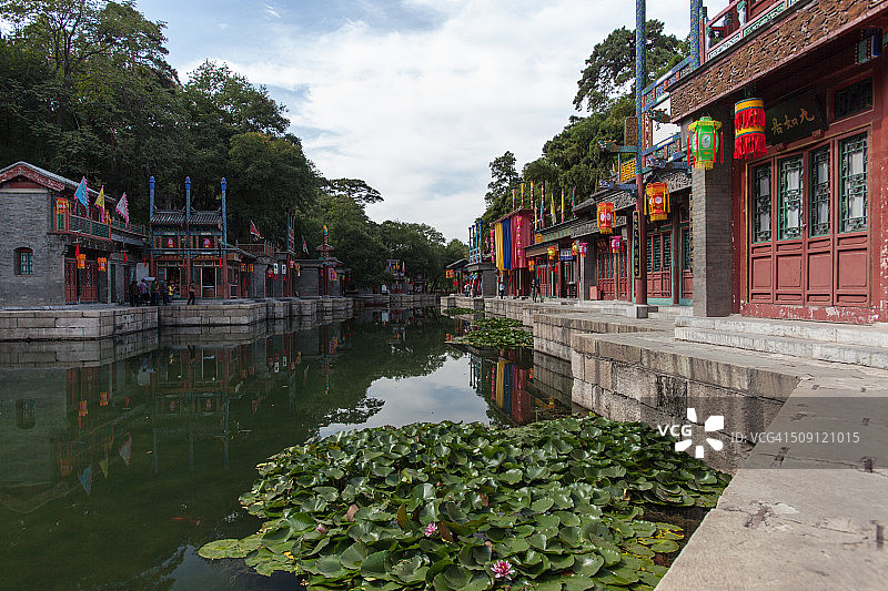 颐和园苏州街图片素材