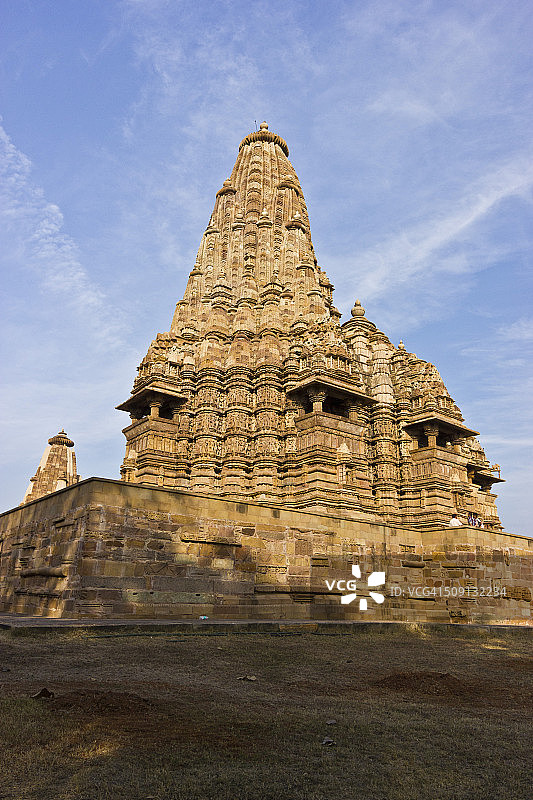 卡朱拉霍坎达里亚玛哈德瓦神庙，印度中央邦查塔普尔县图片素材