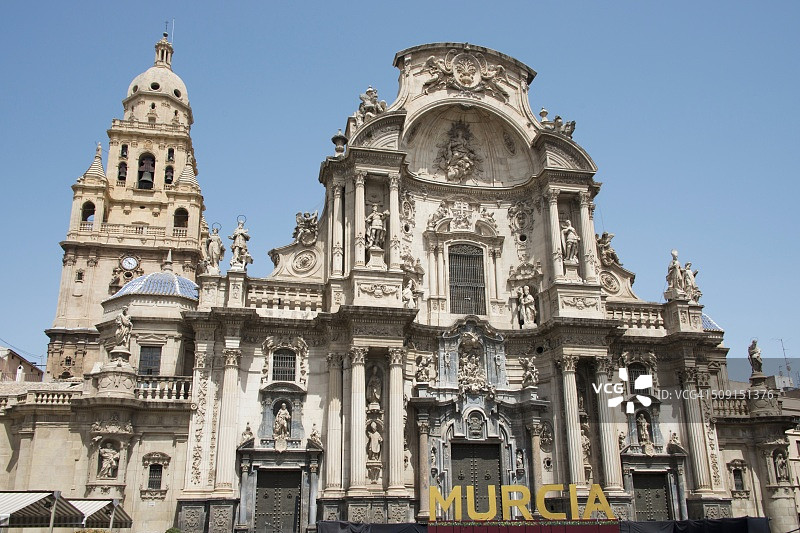 西班牙穆尔西亚大教堂图片素材