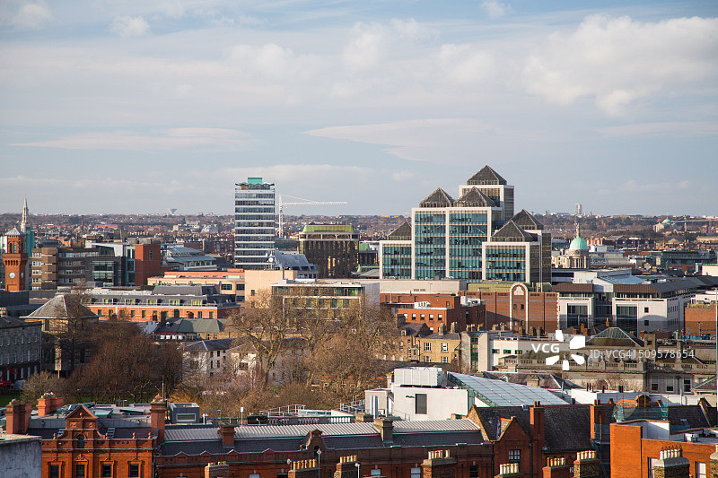 爱尔兰都柏林天际线观景点图片素材