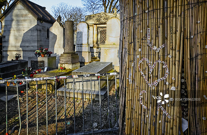 法国巴黎拉雪兹神父公墓图片素材
