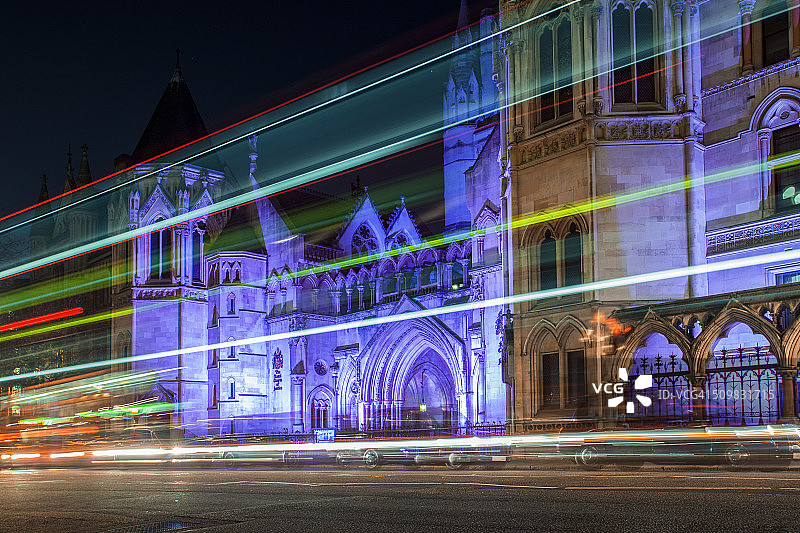 皇家法院的光迹图片素材